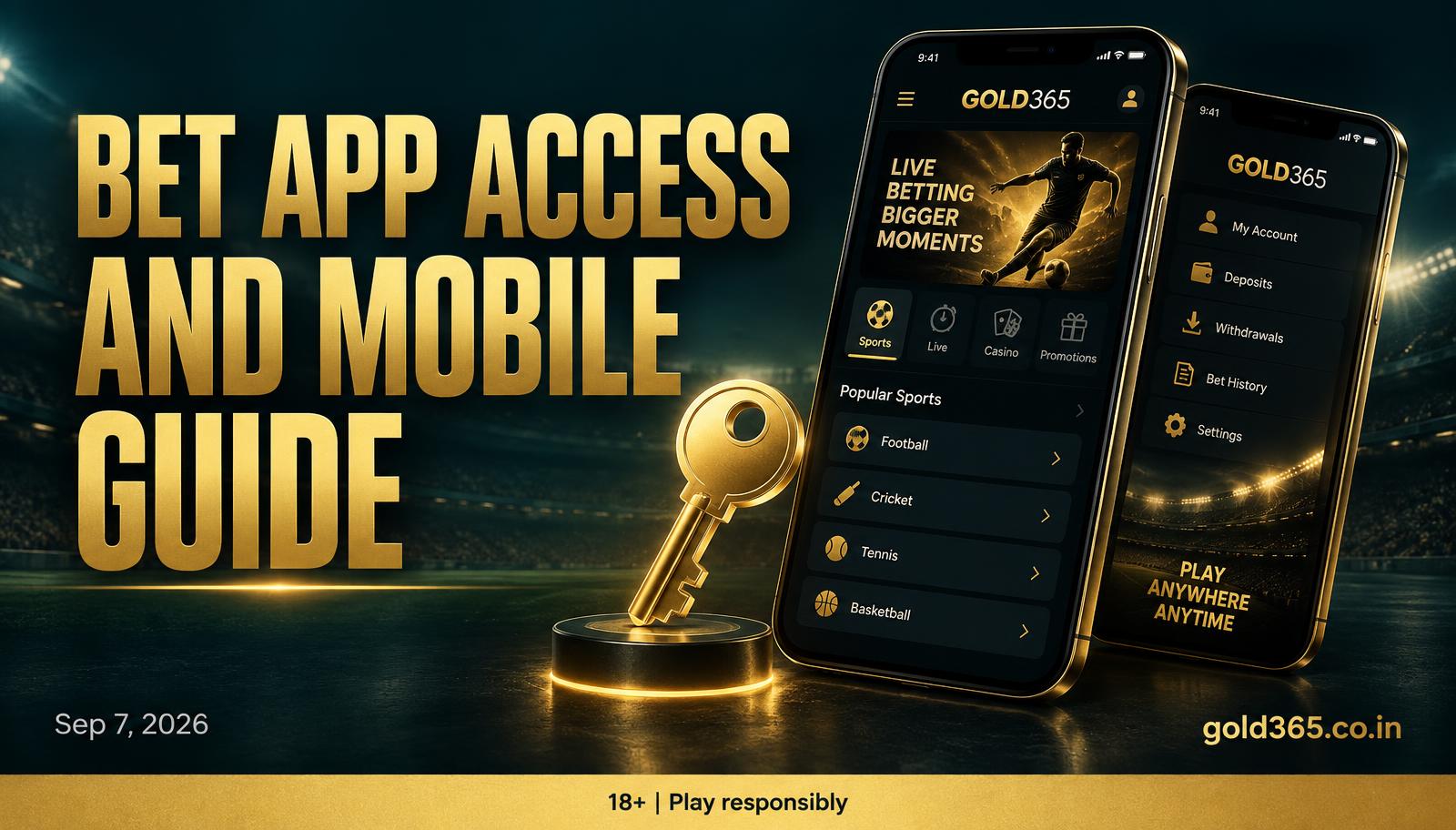 Banner for Gold365 Bet App: Features, Access and Mobile Betting Guide
