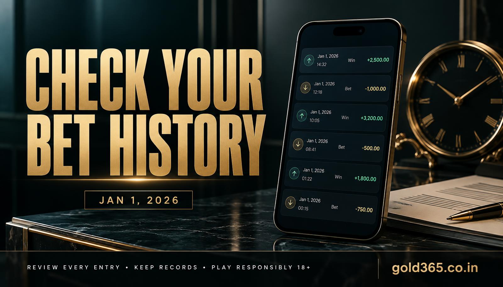 Banner for How to check your bet history on Gold365