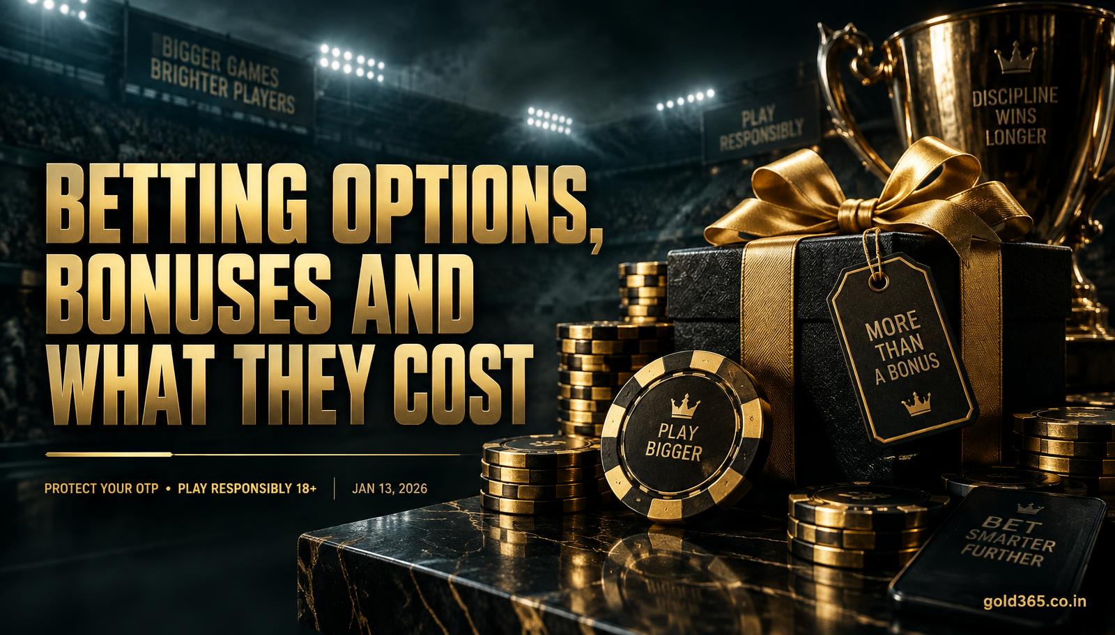 Banner for Gold365 betting options, bonuses, and what they actually cost