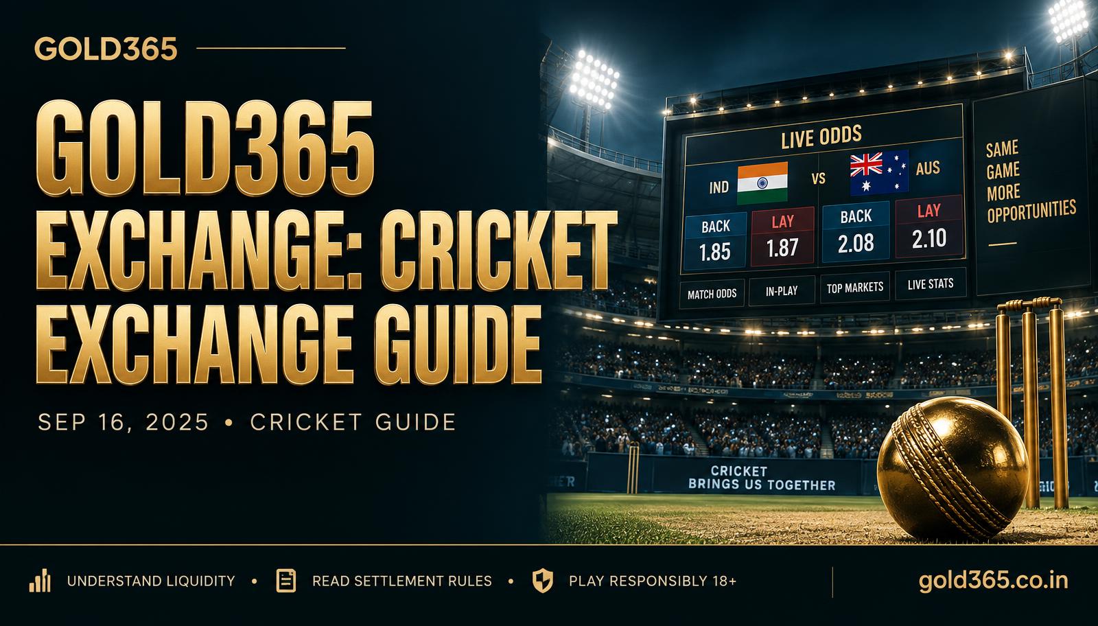 Banner for Gold365 Exchange: The Complete Cricket Exchange Guide