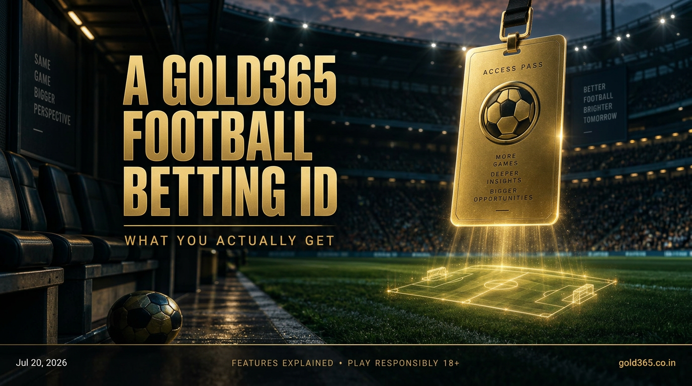 Banner for A Gold365 Football Betting ID: What You Actually Get