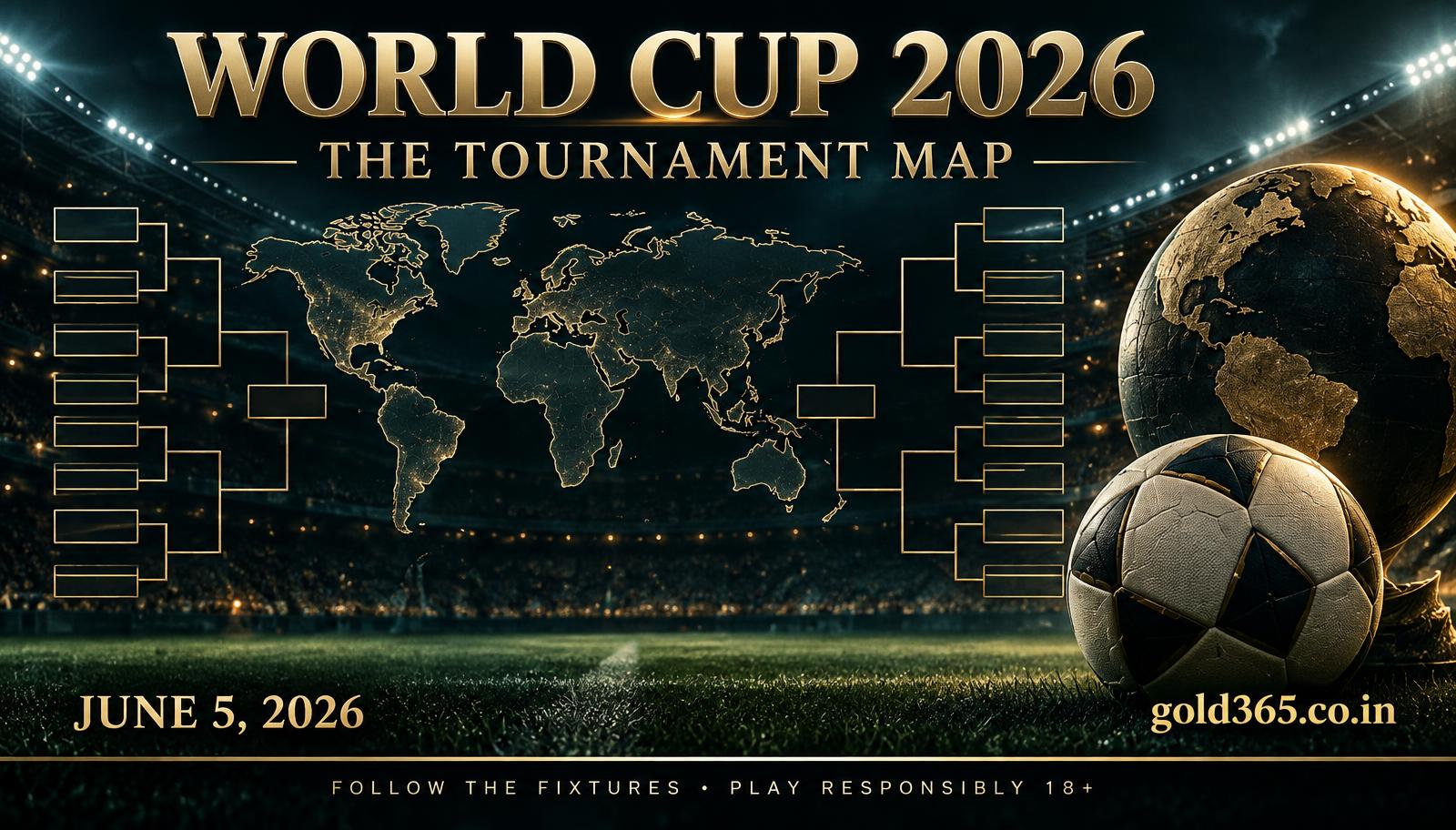 Banner for World Cup 2026 on Gold365: The Tournament Map