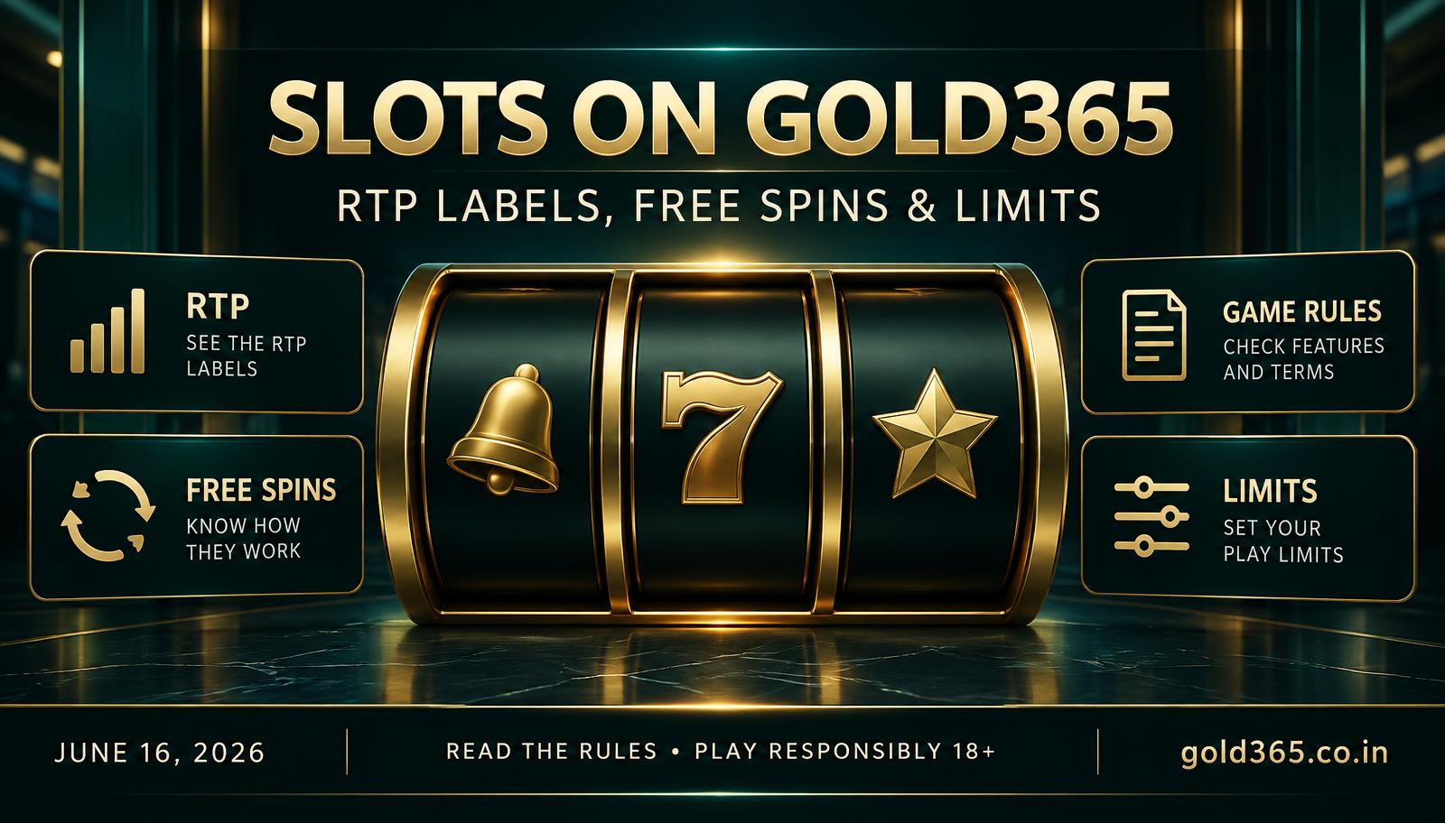 Banner for Slots on Gold365: RTP Labels, Free Spins, and What Tips Cannot Do