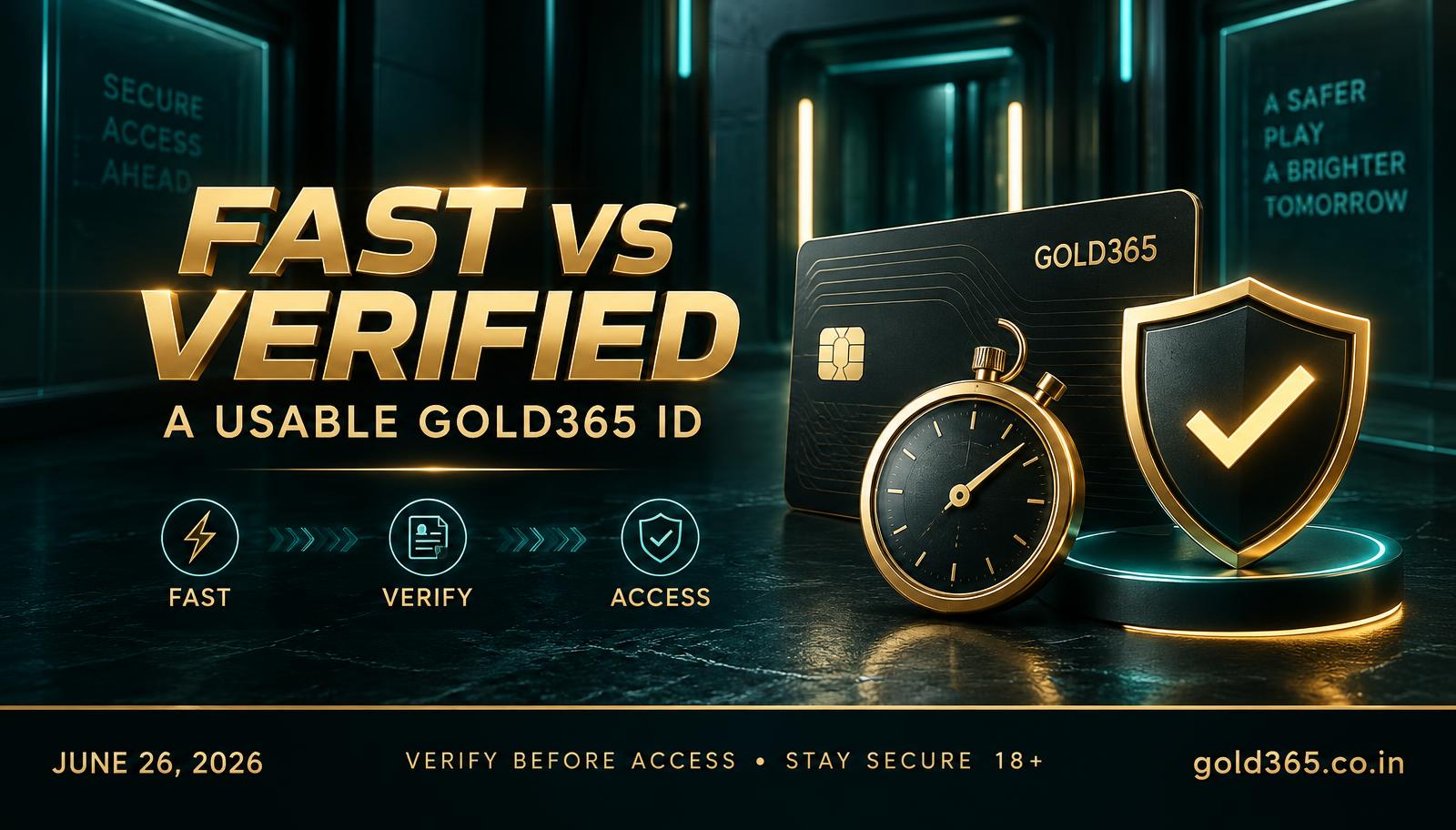 Banner for A Gold365 ID That's Actually Usable: Fast vs Verified