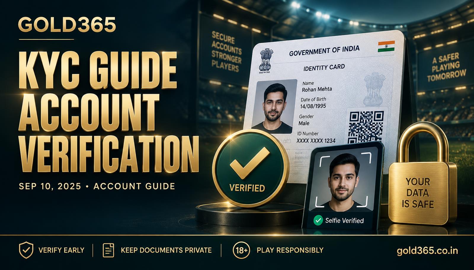Banner for Gold365 KYC Guide: Account Verification Explained