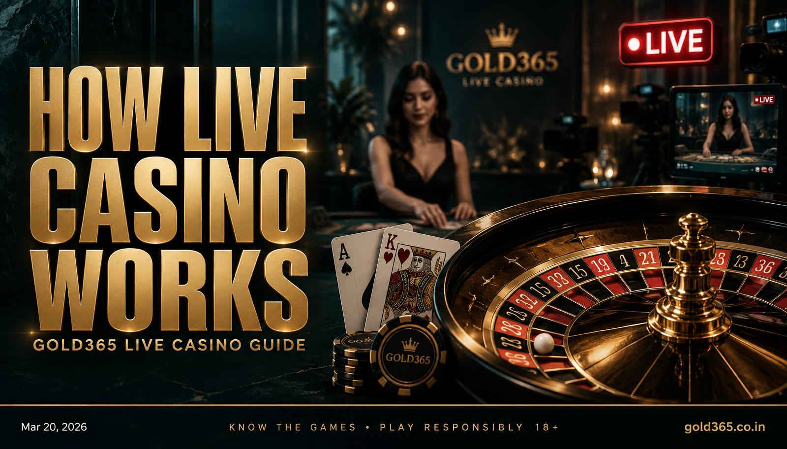 Banner for How Live Casino Works on Gold365
