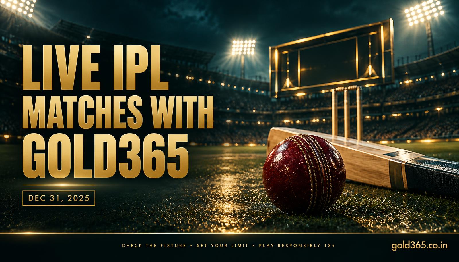 Banner for How to bet on live IPL matches with a Gold365 ID