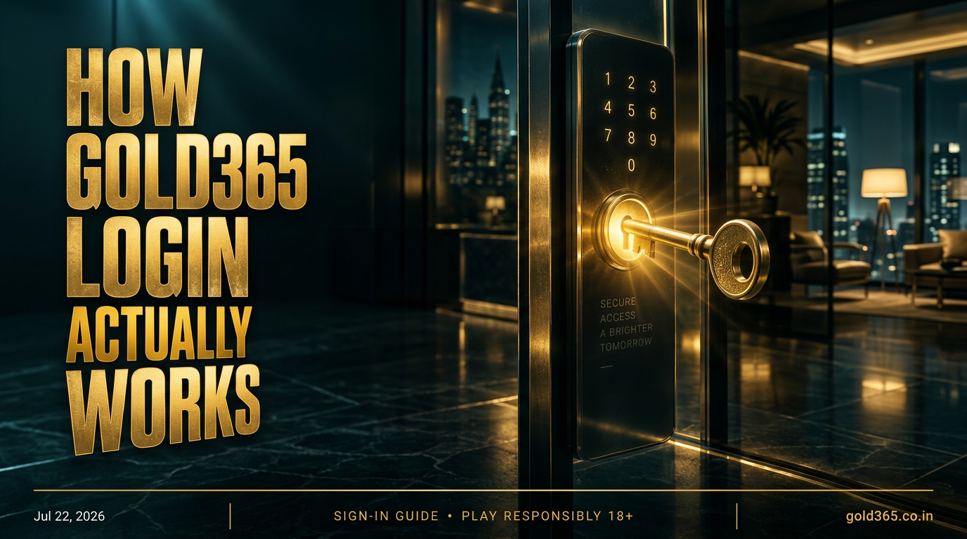 Banner for How Gold365 Login Actually Works