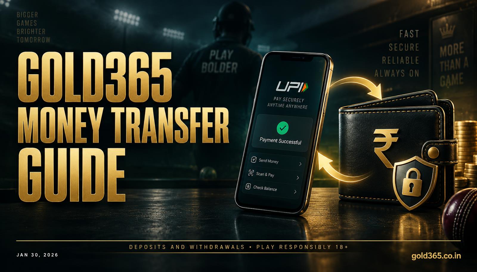 Banner for Gold365 Money Transfer Guide