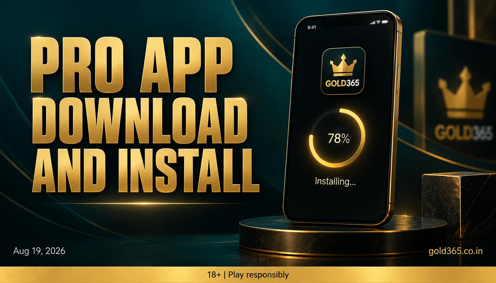 Banner for Gold365 Pro APK: Only If This Site's App Page Says So