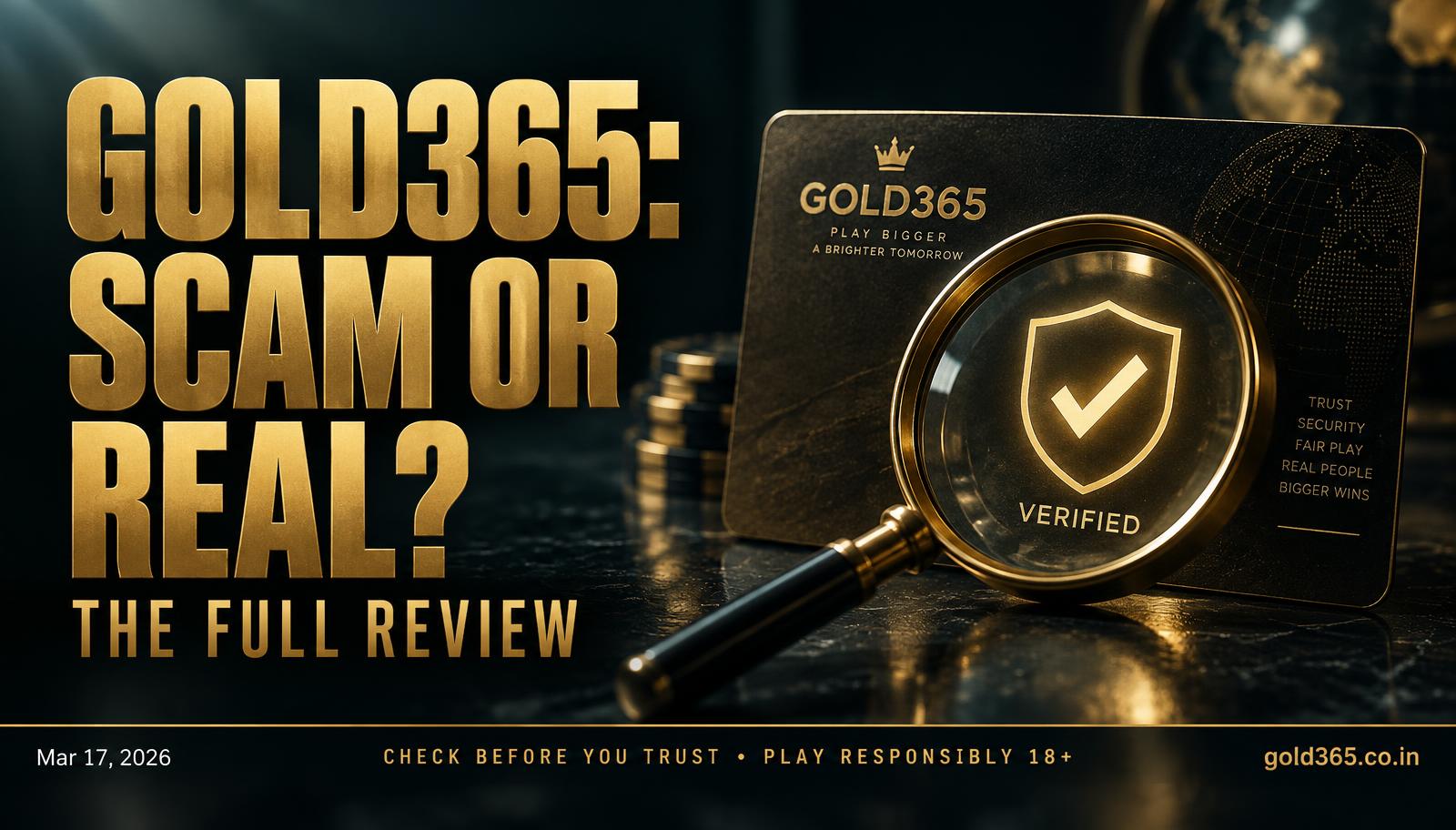 Banner for Is Gold365 a Scam or the Real Thing?