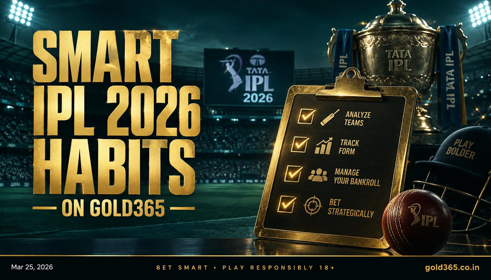 Banner for Smart IPL 2026 Habits on Gold365