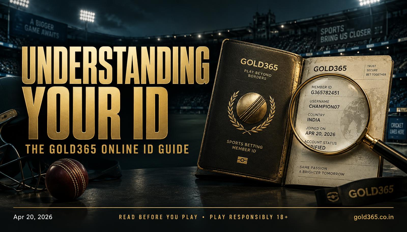 Banner for Understanding Your Gold365 Online Betting ID