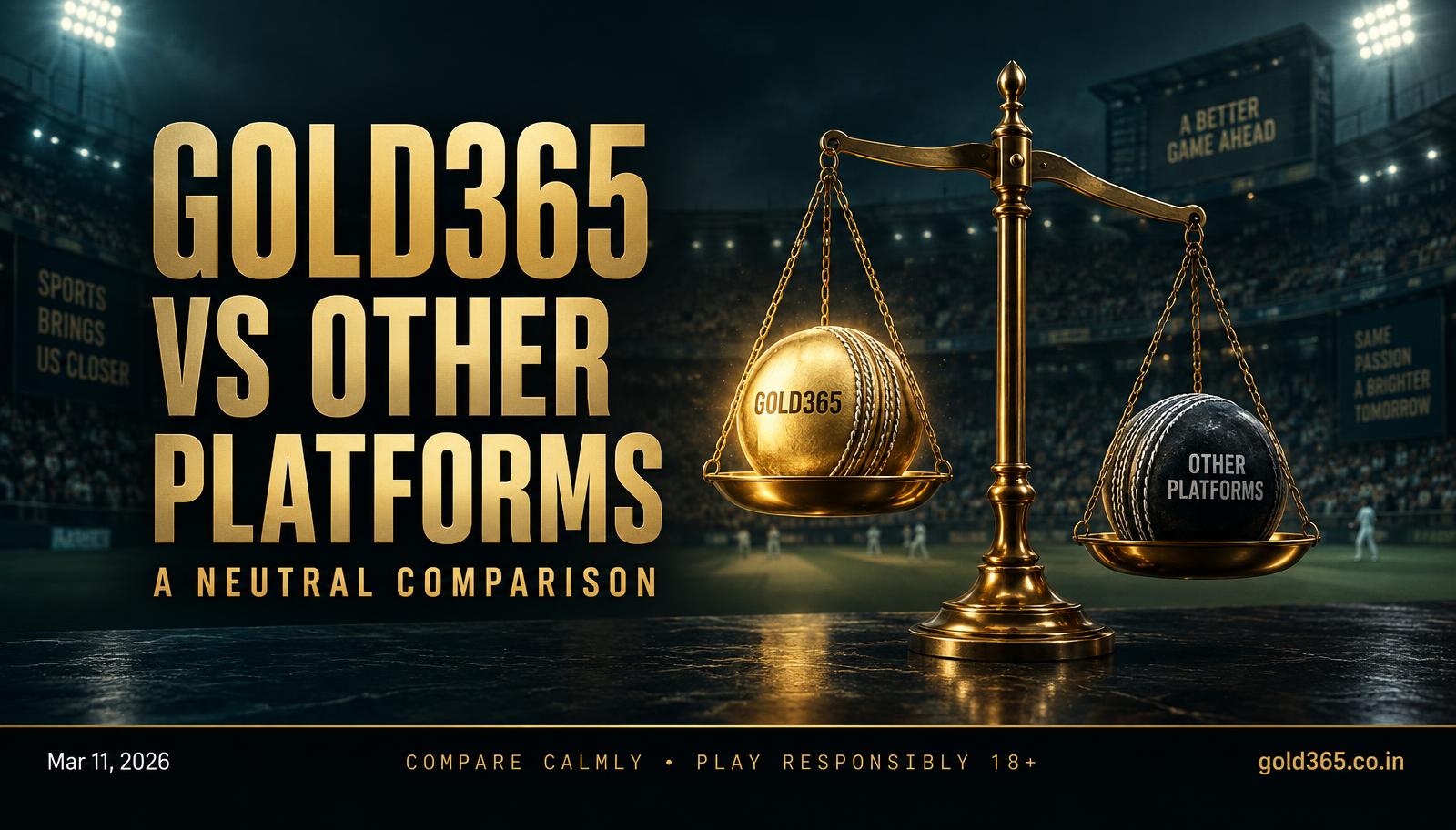 Banner for Gold365 Versus Other Online Cricket Platforms