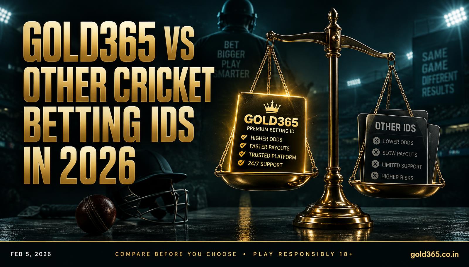 Banner for Gold365 vs Other Cricket Betting IDs in 2026