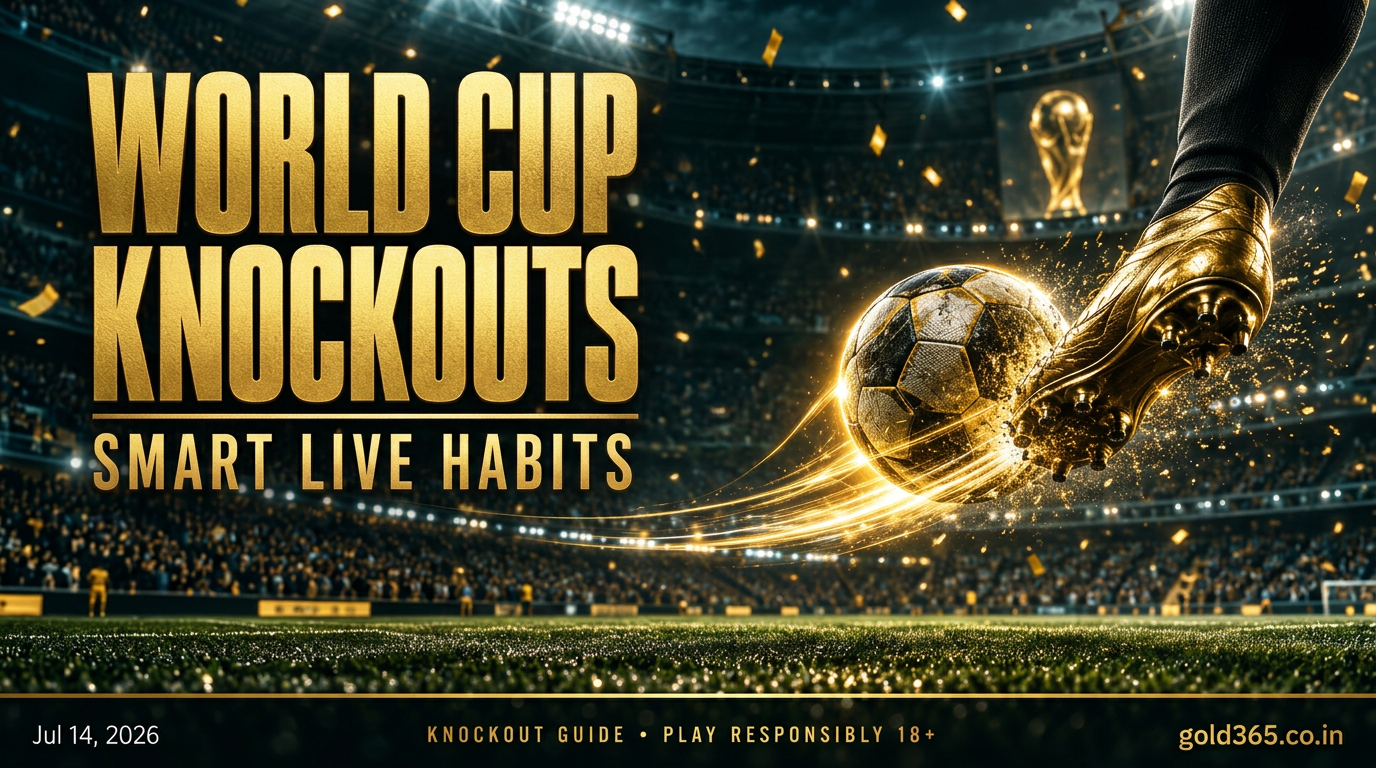 Banner for World Cup Knockouts on Gold365: Smart Live Habits