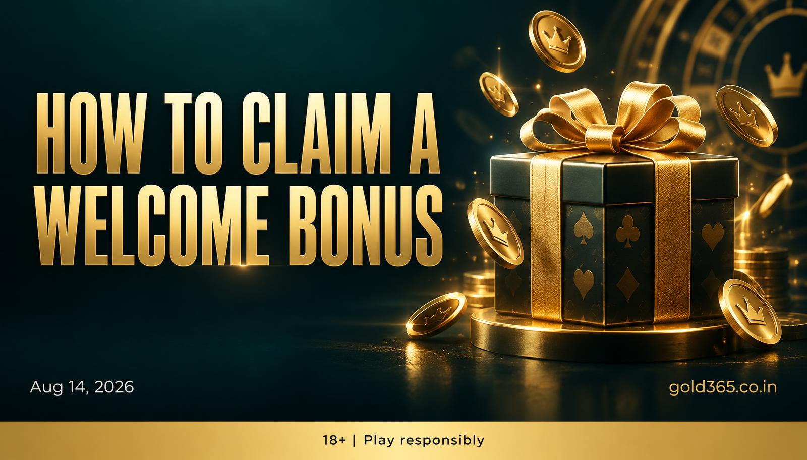 Banner for How to Claim a Gold365 Welcome Bonus, If Your ID Has One