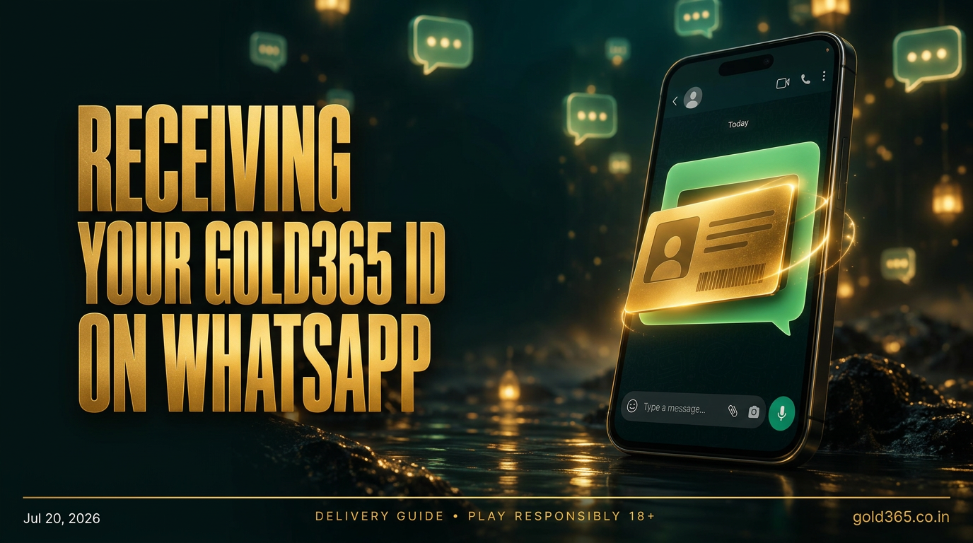 Banner for Receiving Your Gold365 ID on WhatsApp