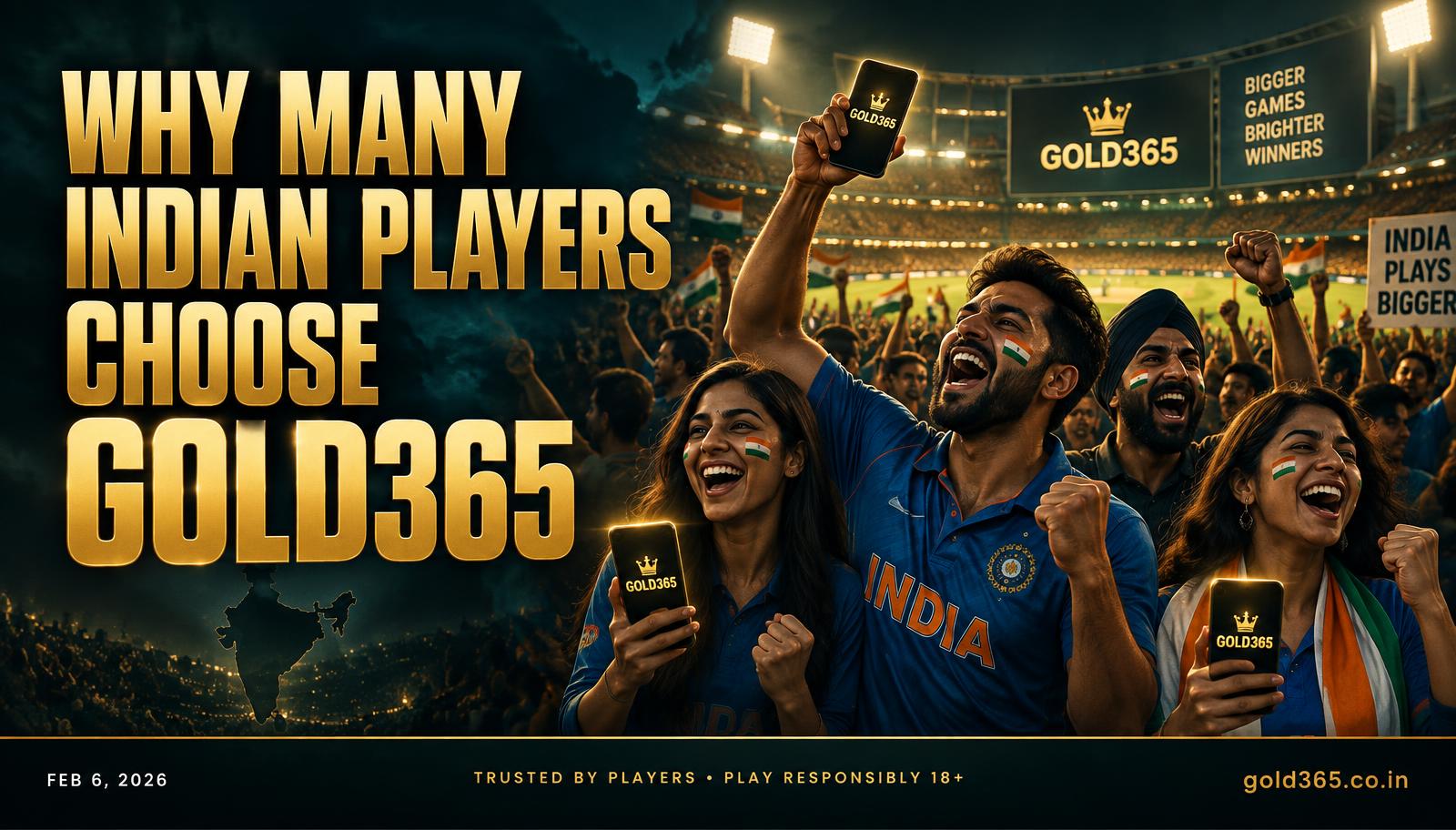 Banner for Why Many Indian Players Choose Gold365